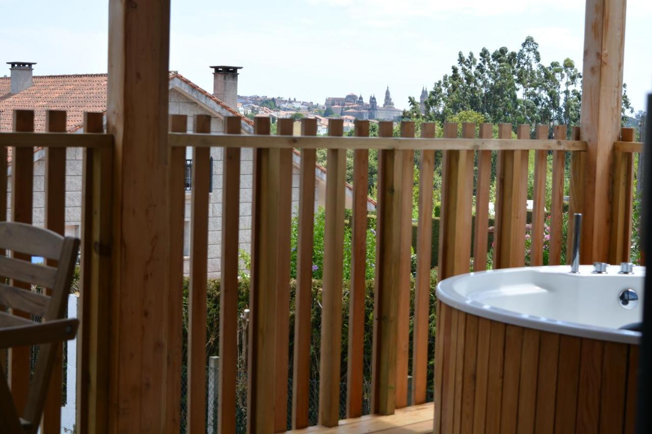 Cabanas Compostela - Cabana La Catedral Con Banera De Hidromasaje ซานติอาโก เด กอมโปสเตลา ภายนอก รูปภาพ