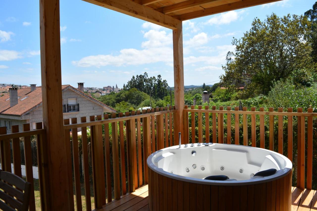 Cabanas Compostela - Cabana La Catedral Con Banera De Hidromasaje ซานติอาโก เด กอมโปสเตลา ภายนอก รูปภาพ